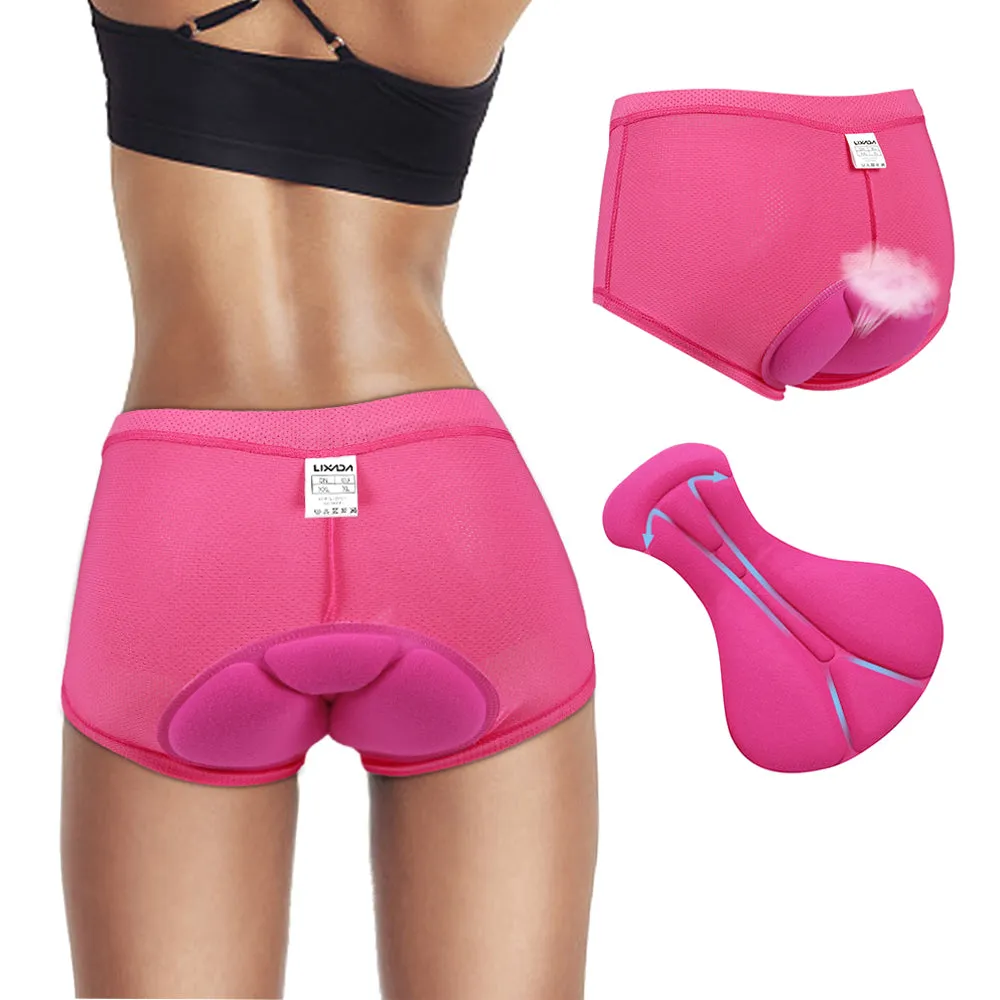 2pcs Women Cycling Underwear Pants Gel 3D Padded Bike Bicycle Shorts