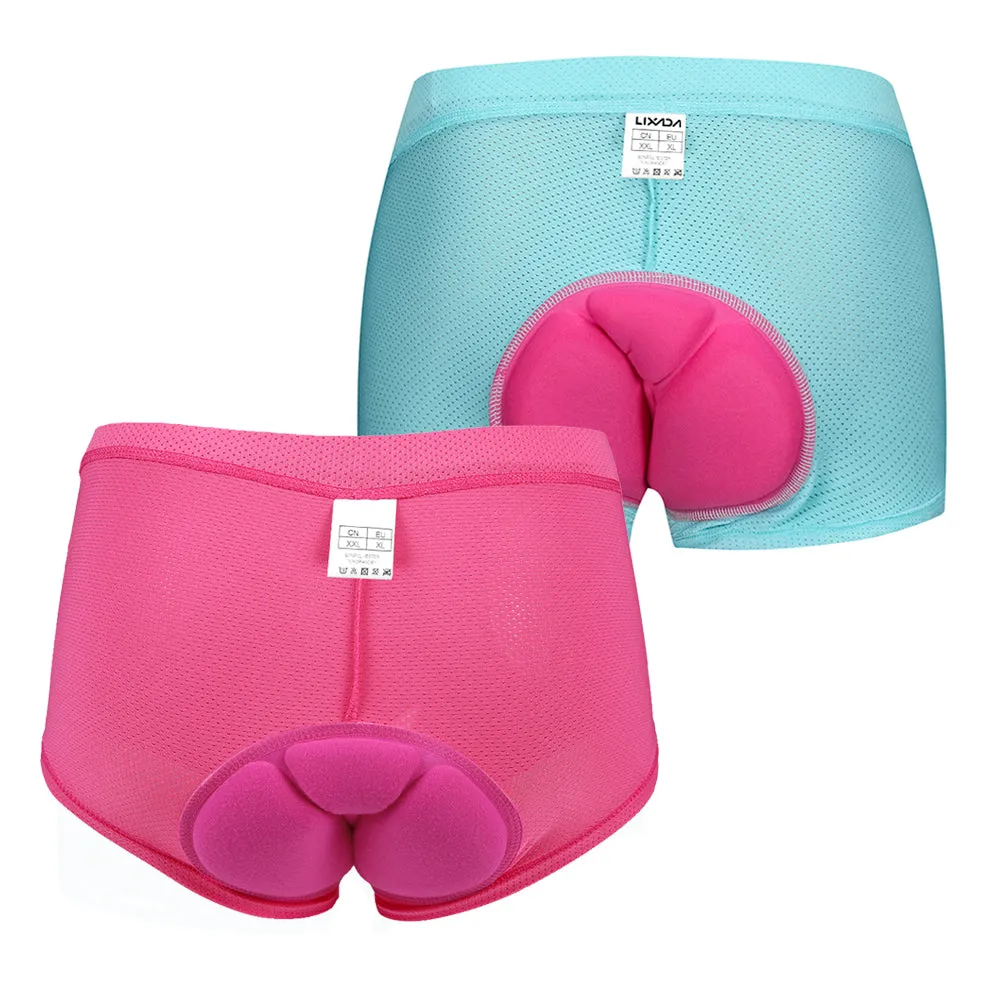 2pcs Women Cycling Underwear Pants Gel 3D Padded Bike Bicycle Shorts