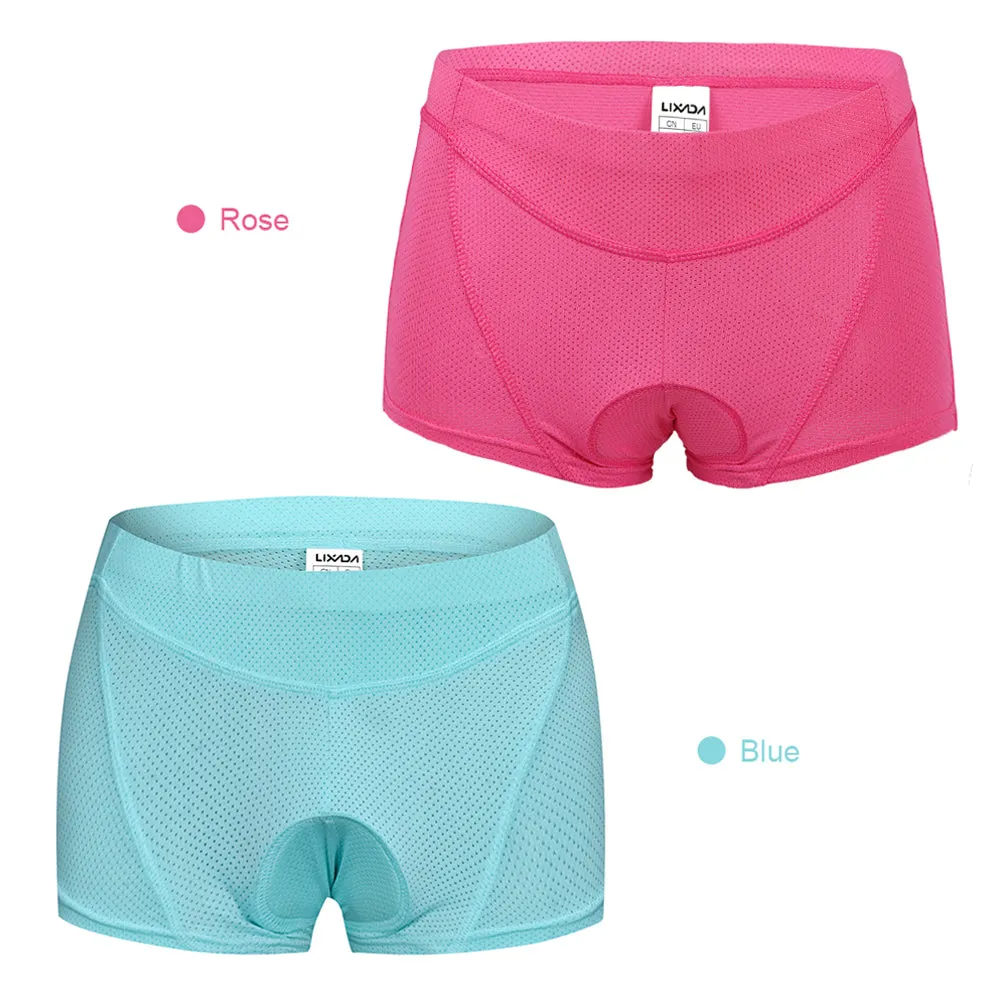 2pcs Women Cycling Underwear Pants Gel 3D Padded Bike Bicycle Shorts