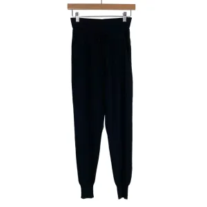 Abercrombie & Fitch Black Knit Drawstring Joggers- Size S