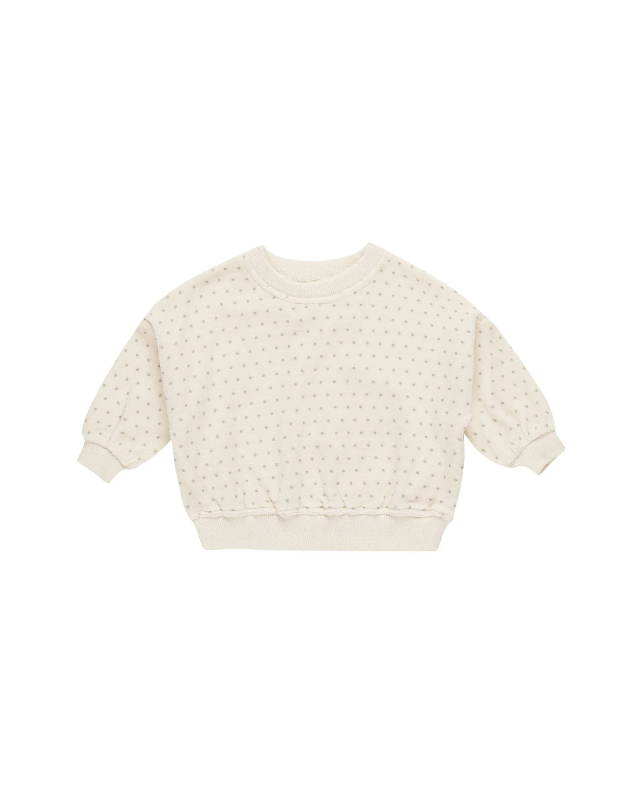 Baby Unisex Sets | 2PCS: Velour Polka Dot Sweatshirt and pants Set | Quincy Mae