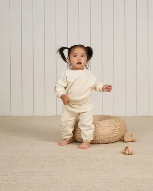Baby Unisex Sets | 2PCS: Velour Polka Dot Sweatshirt and pants Set | Quincy Mae