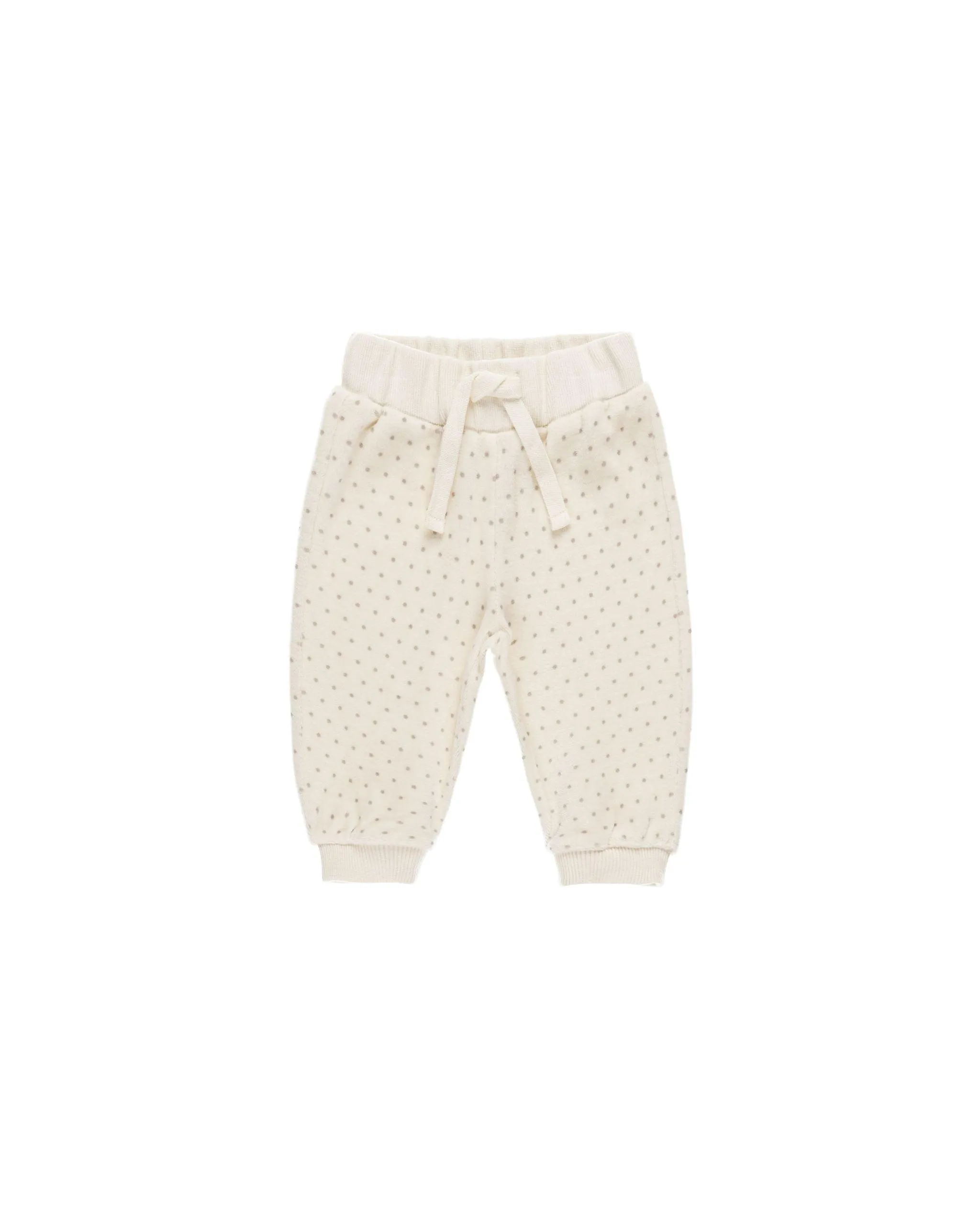 Baby Unisex Sets | 2PCS: Velour Polka Dot Sweatshirt and pants Set | Quincy Mae