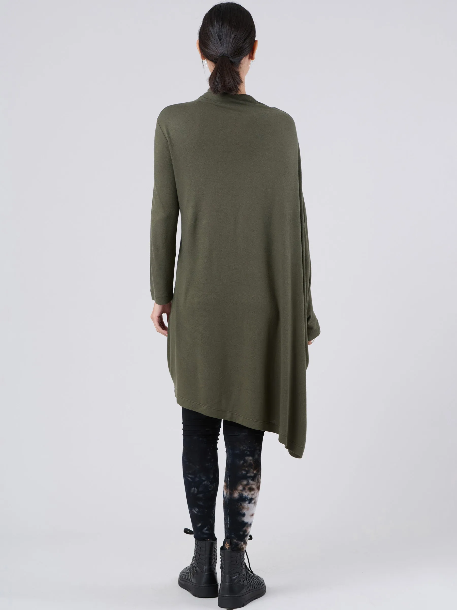 Bamboo Jersey Long Sleeve Roll Neck Tunic