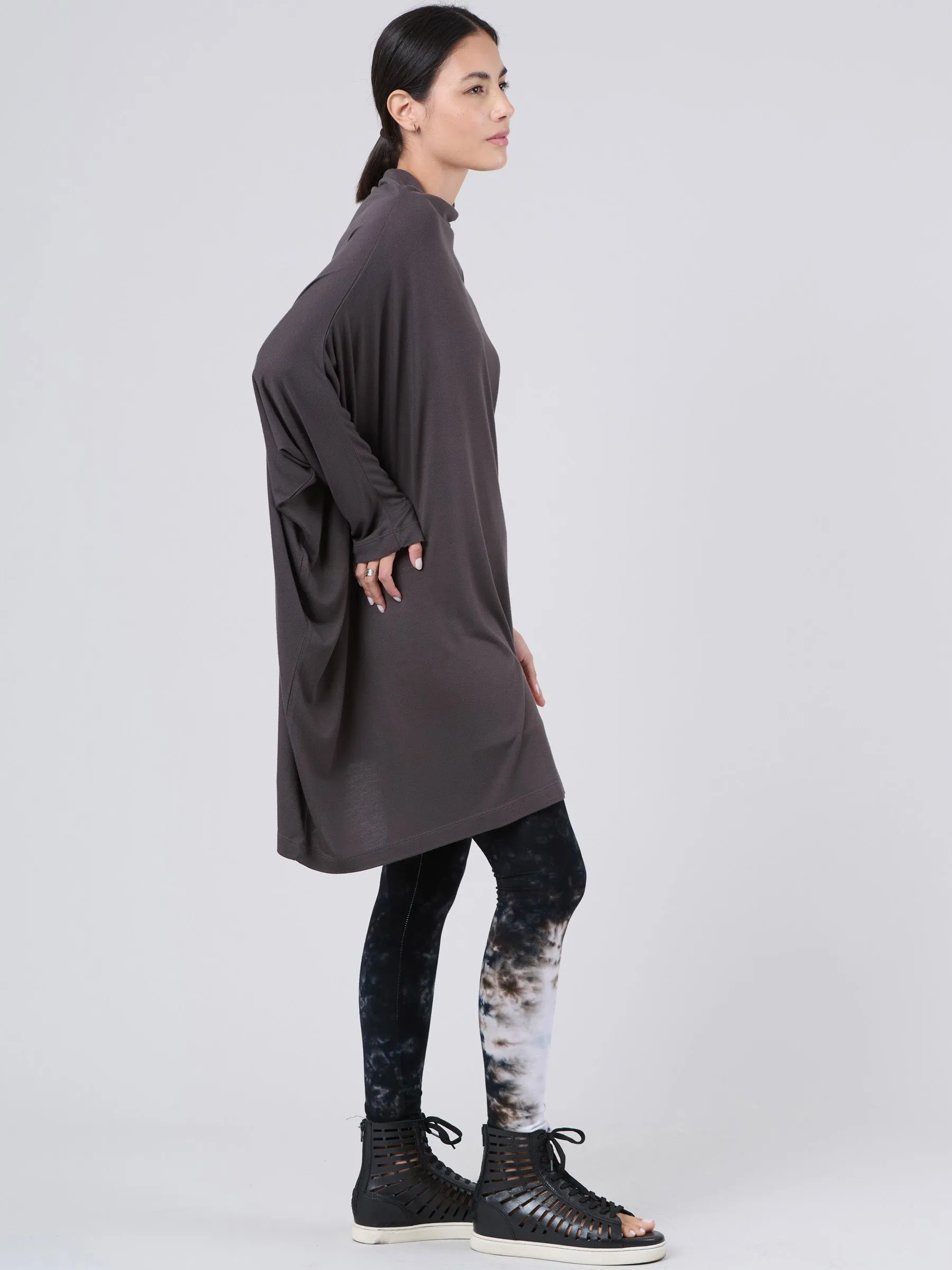 Bamboo Jersey Long Sleeve Roll Neck Tunic