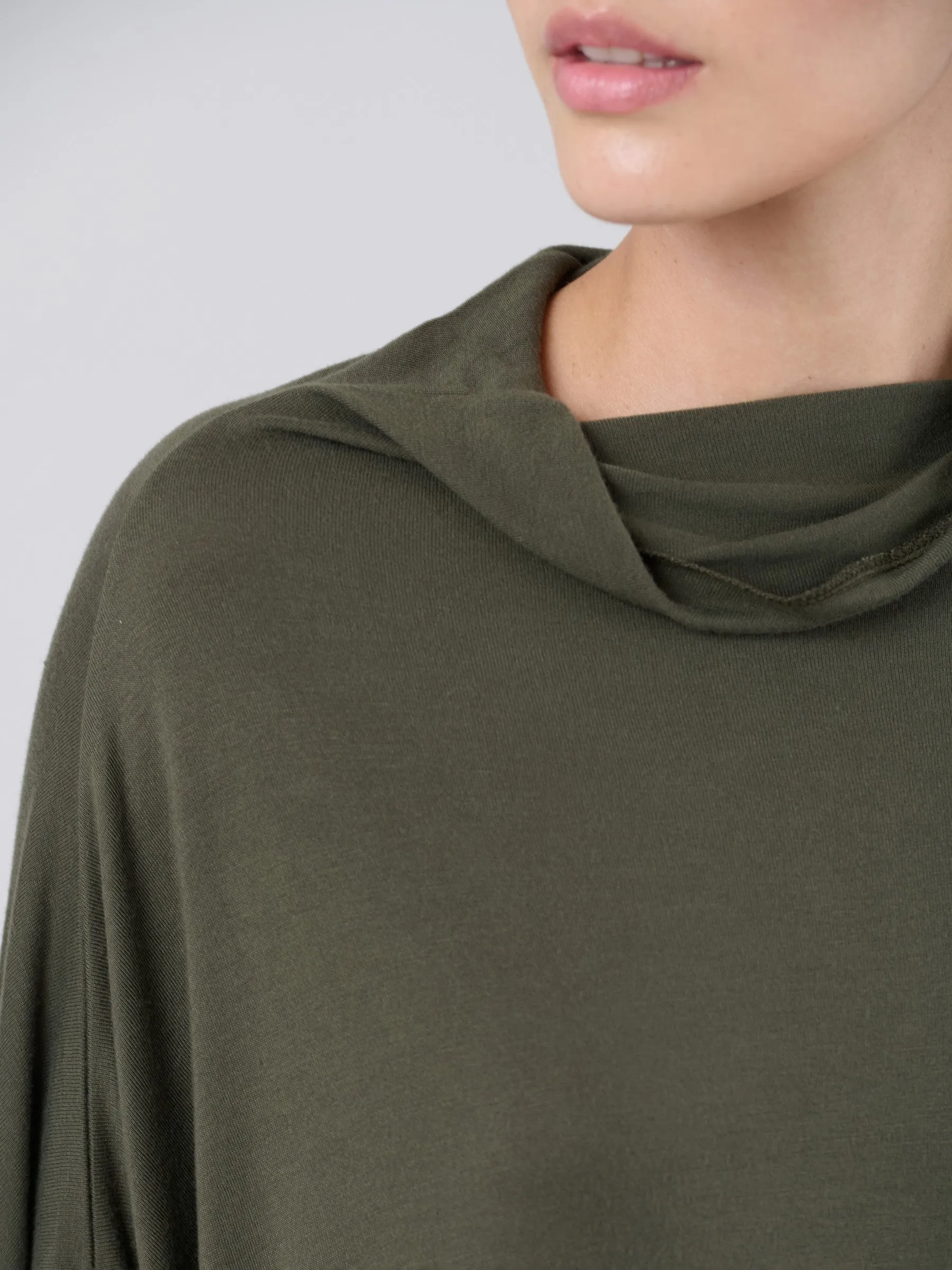 Bamboo Jersey Long Sleeve Roll Neck Tunic