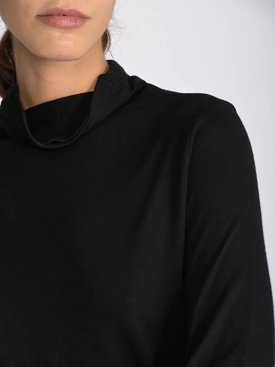 Bamboo Jersey Long Sleeve Roll Neck Tunic
