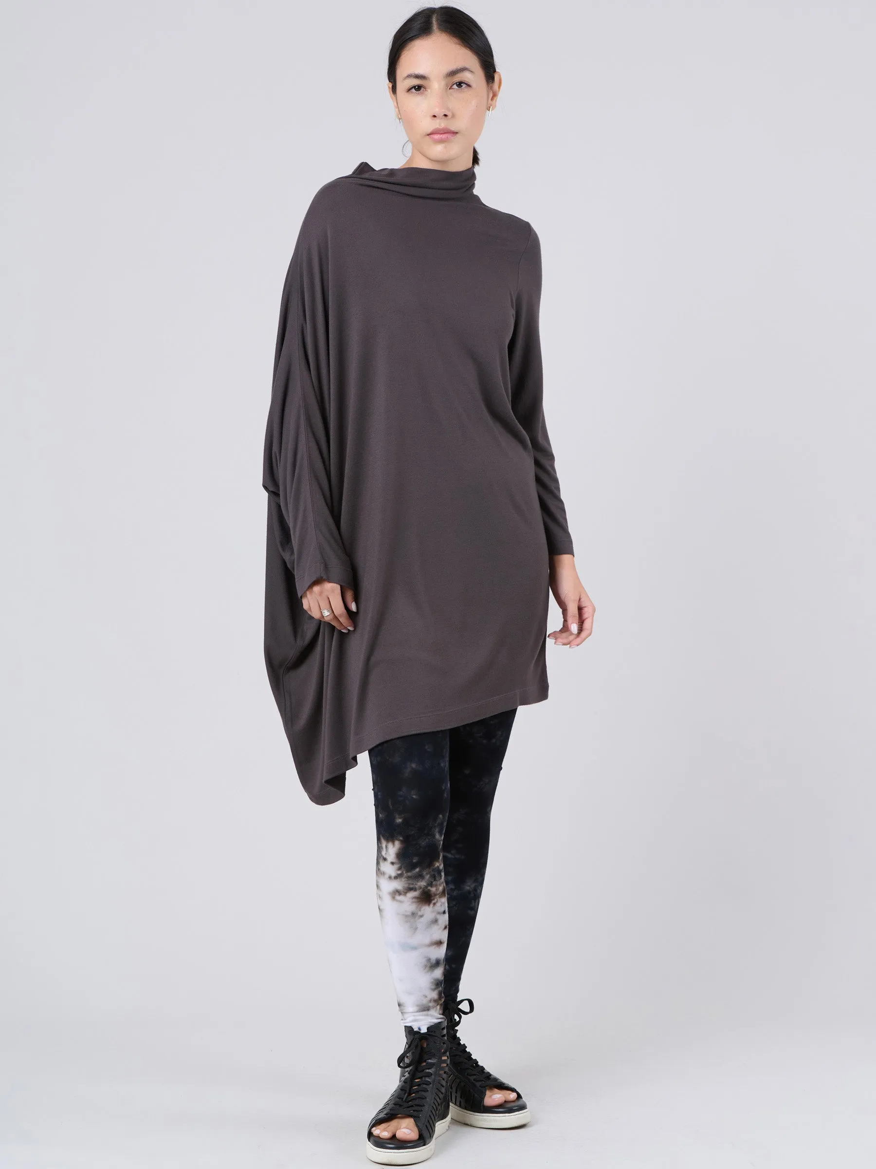 Bamboo Jersey Long Sleeve Roll Neck Tunic