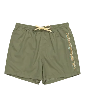 Behind Waves Volley Shorts in Four Leaf Clover