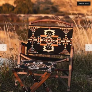 Black Rock Southwestern Folding Chair / Stool