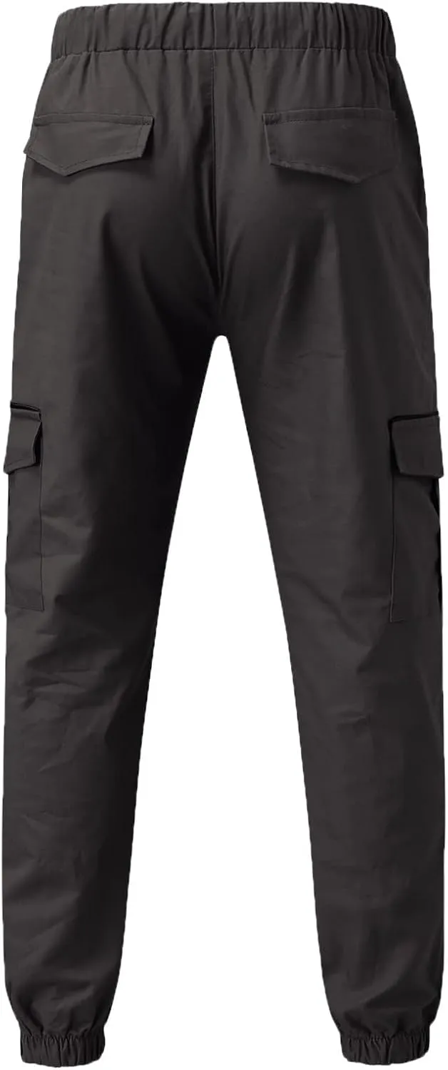 Cargo Pants for Men,Outdoor Tactical Pants Water Resistant Ripstop Pants Lightweight Hiking Work Pants Apparel