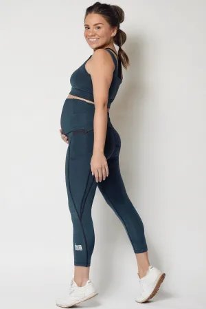 Chai Blue Carter Crop Leggings