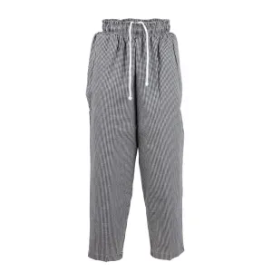 Chef Works Essential Baggy Pants Small Black Check 3XL - A026-3XL