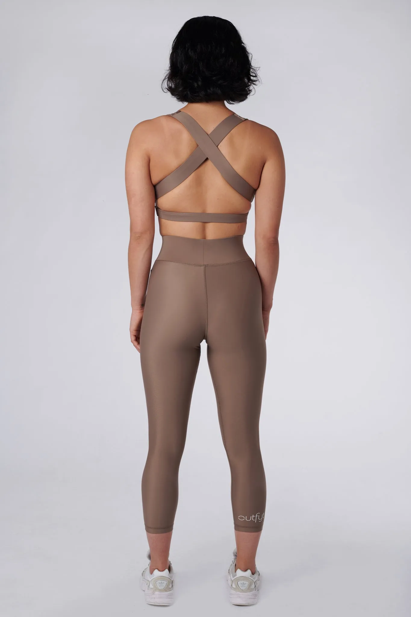Cora Compression Leggings | Recycled Nylon | Sand
