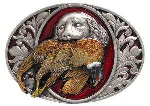 Dog Pheasant Belt Buckle