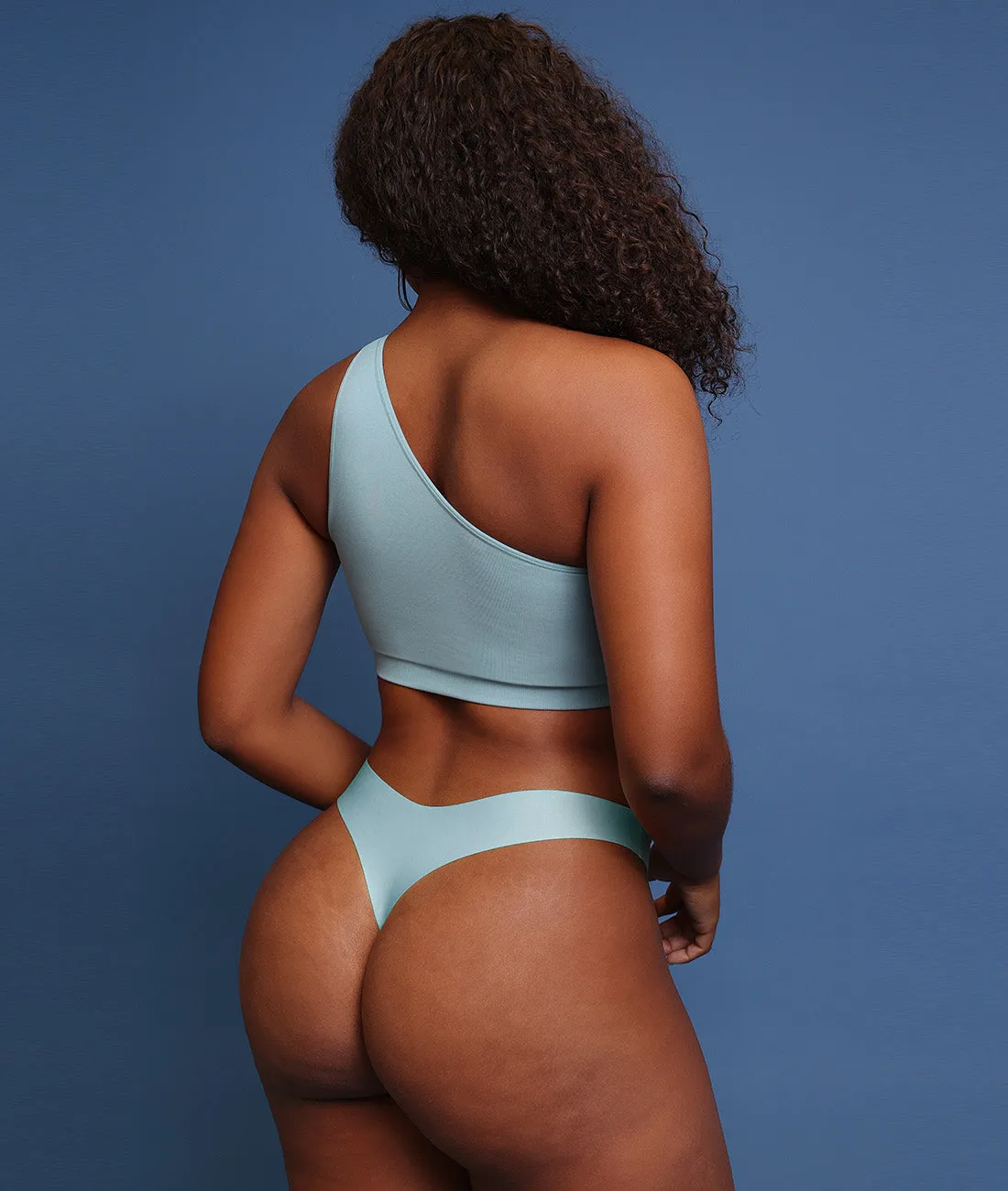 Fancy Summer Ribbed One Shoulder Bralette