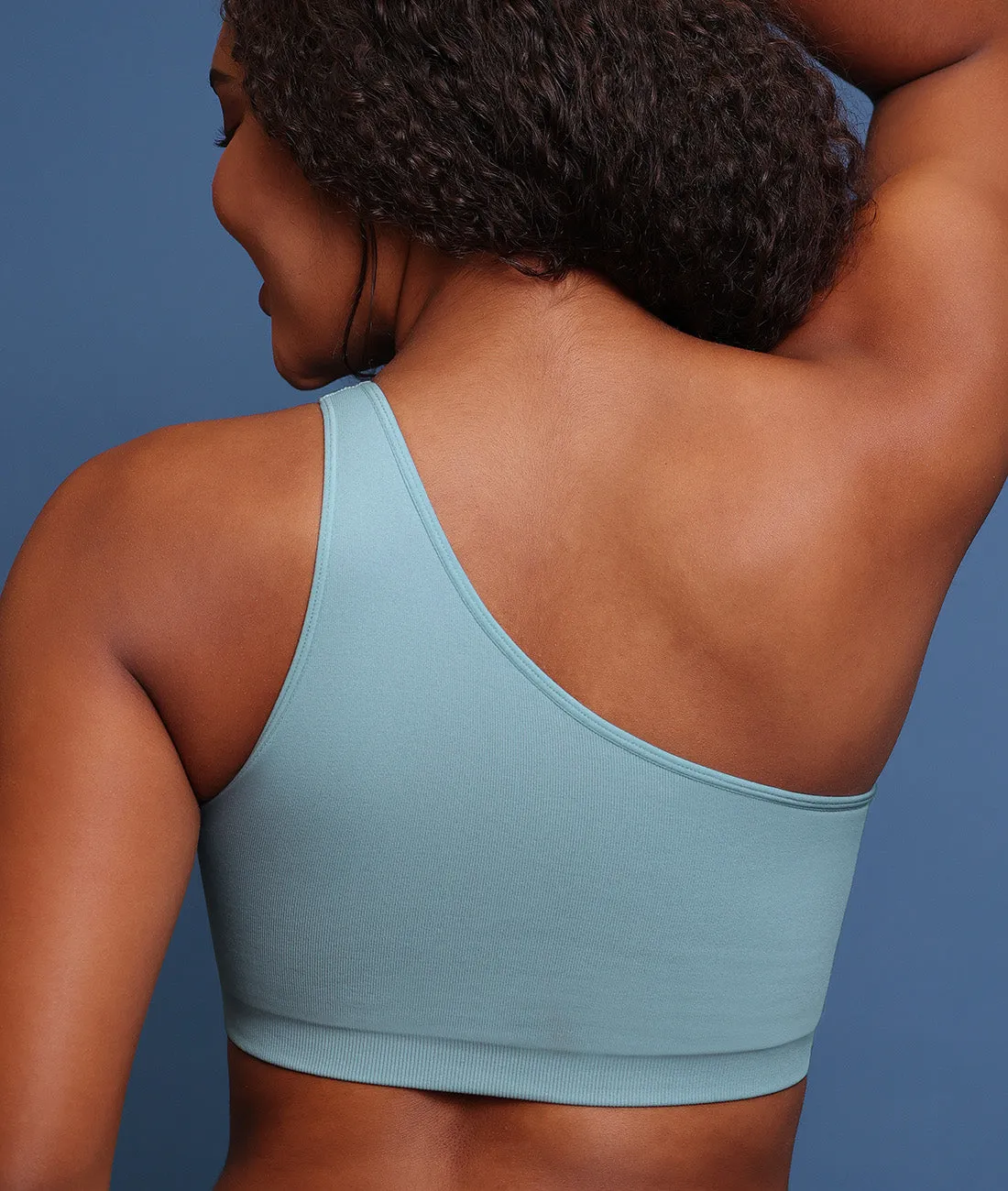 Fancy Summer Ribbed One Shoulder Bralette