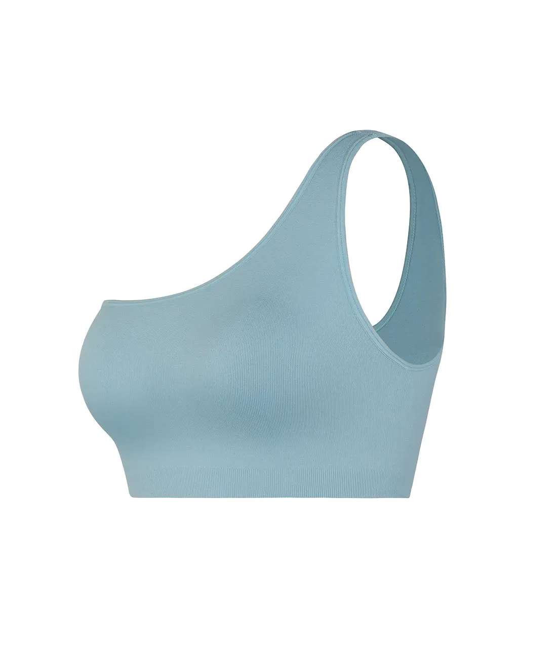 Fancy Summer Ribbed One Shoulder Bralette