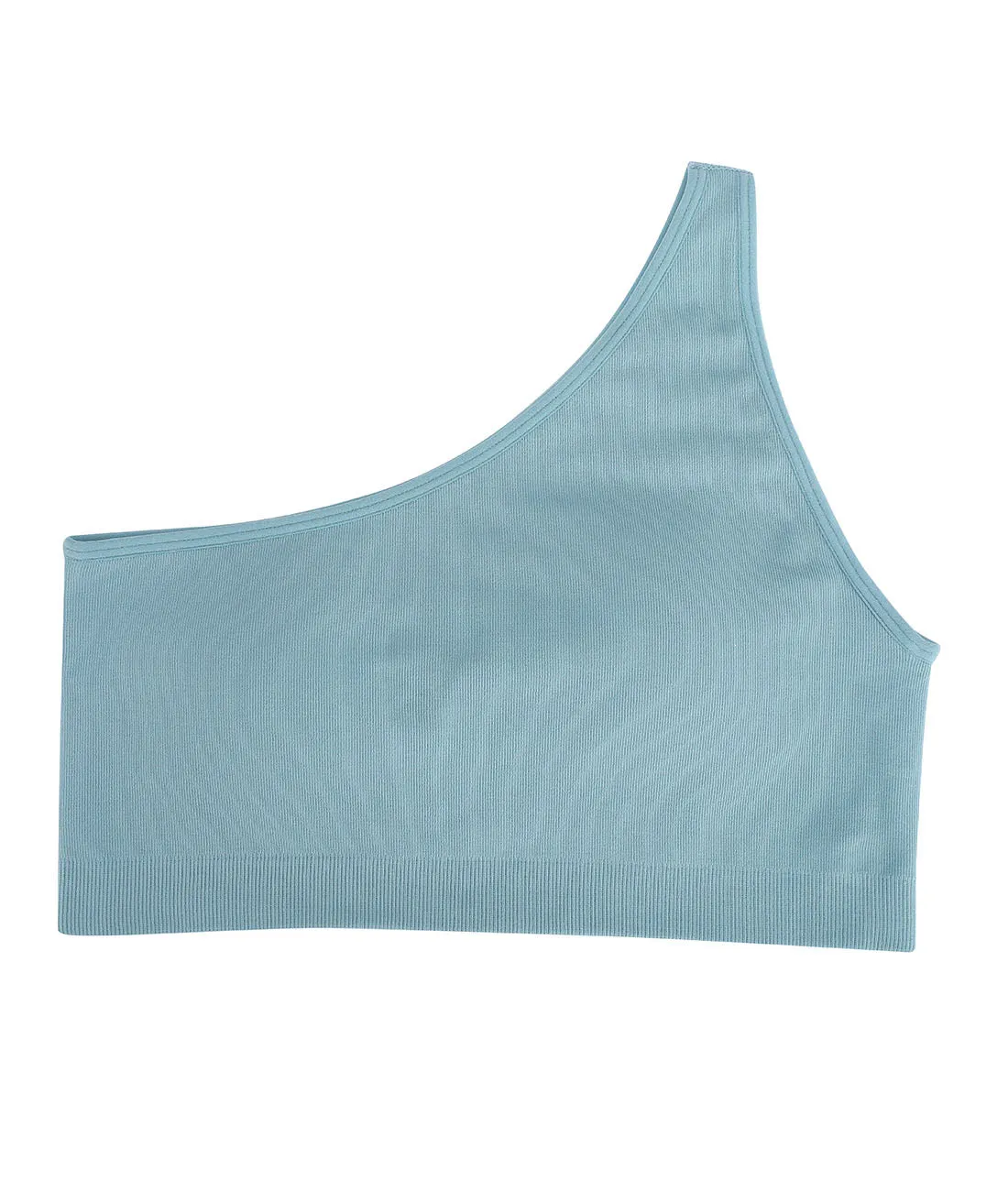 Fancy Summer Ribbed One Shoulder Bralette