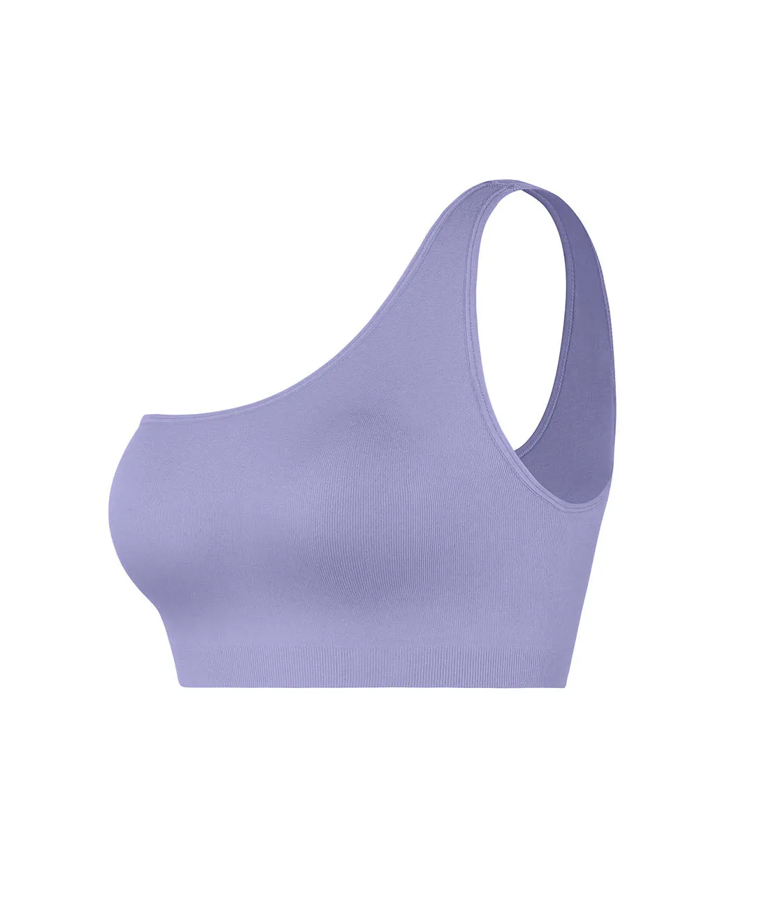 Fancy Summer Ribbed One Shoulder Bralette