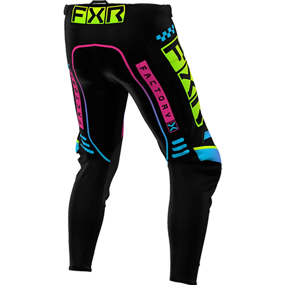 FXR  Podium Gladiator MX Pant Lightweight Breathable Mesh Dual Layer Black Candy