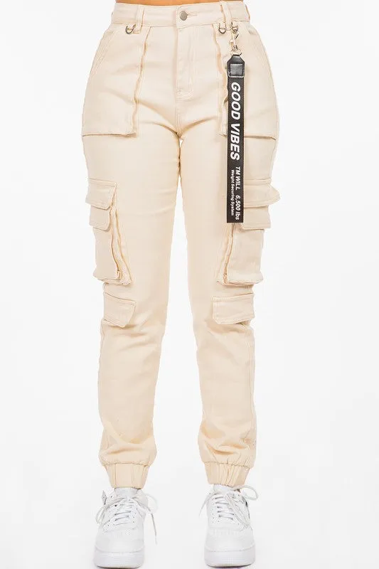Good Vibes Cargo Joggers