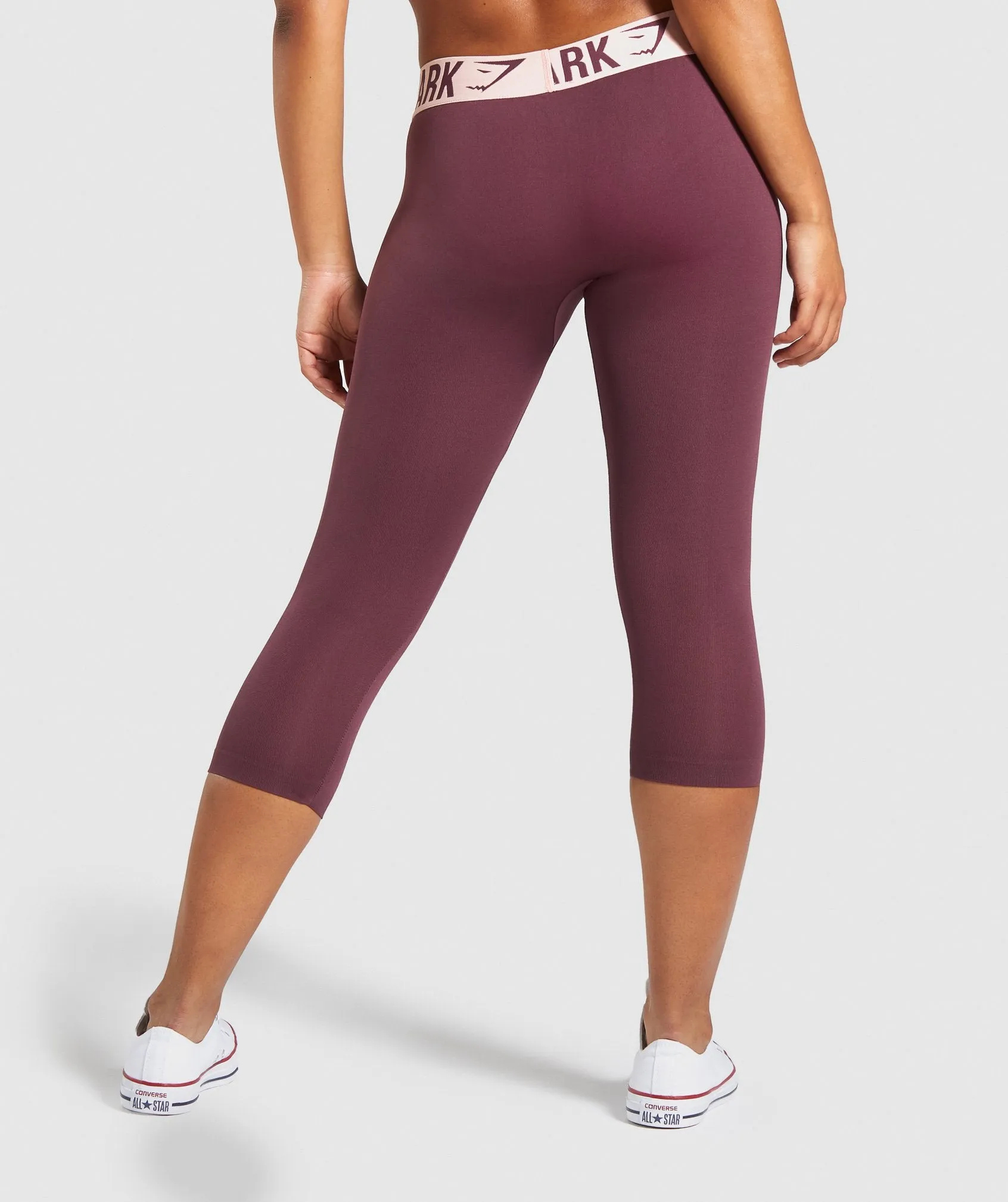 Gymshark Fit Cropped Leggings - Berry Red/Pink