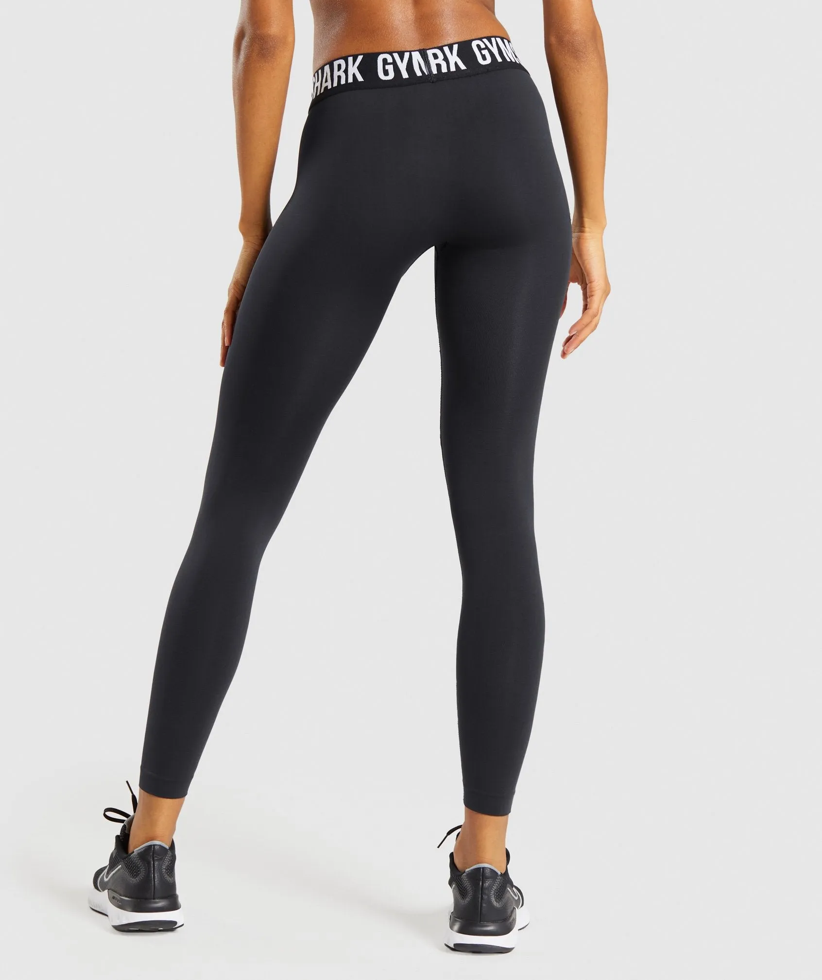Gymshark Fit Seamless Leggings - Black/White