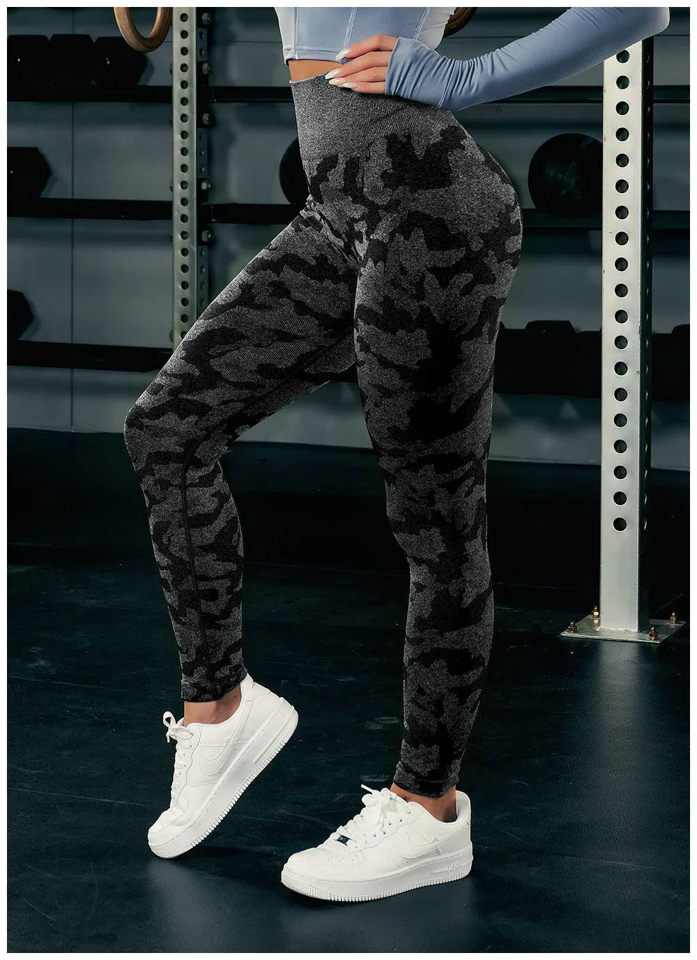 High Waist Camouflage Women leggings