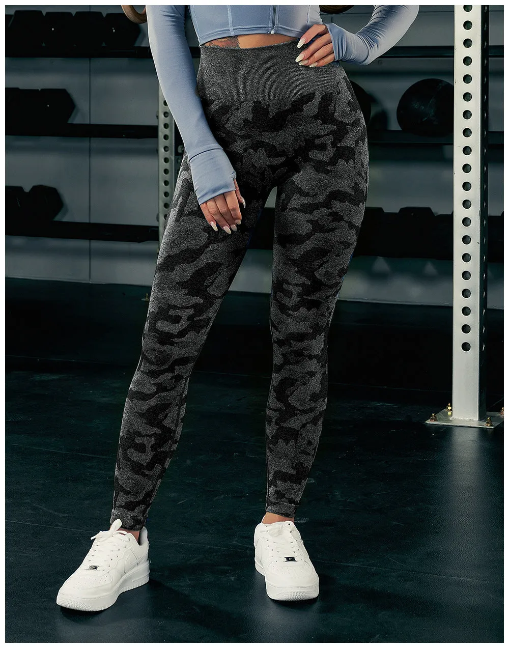 High Waist Camouflage Women leggings