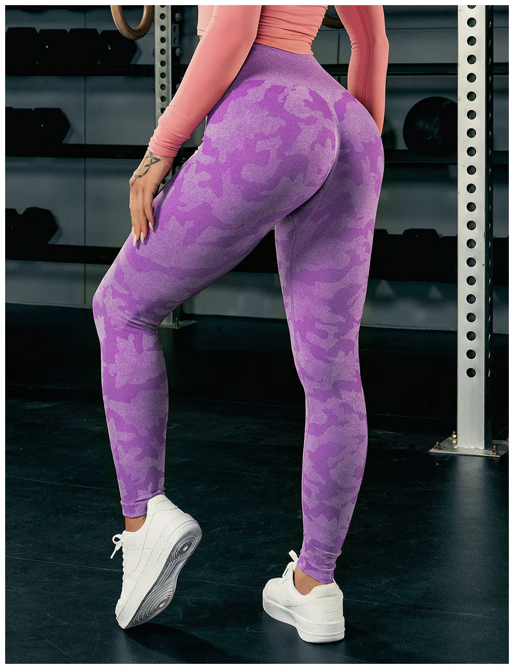 High Waist Camouflage Women leggings