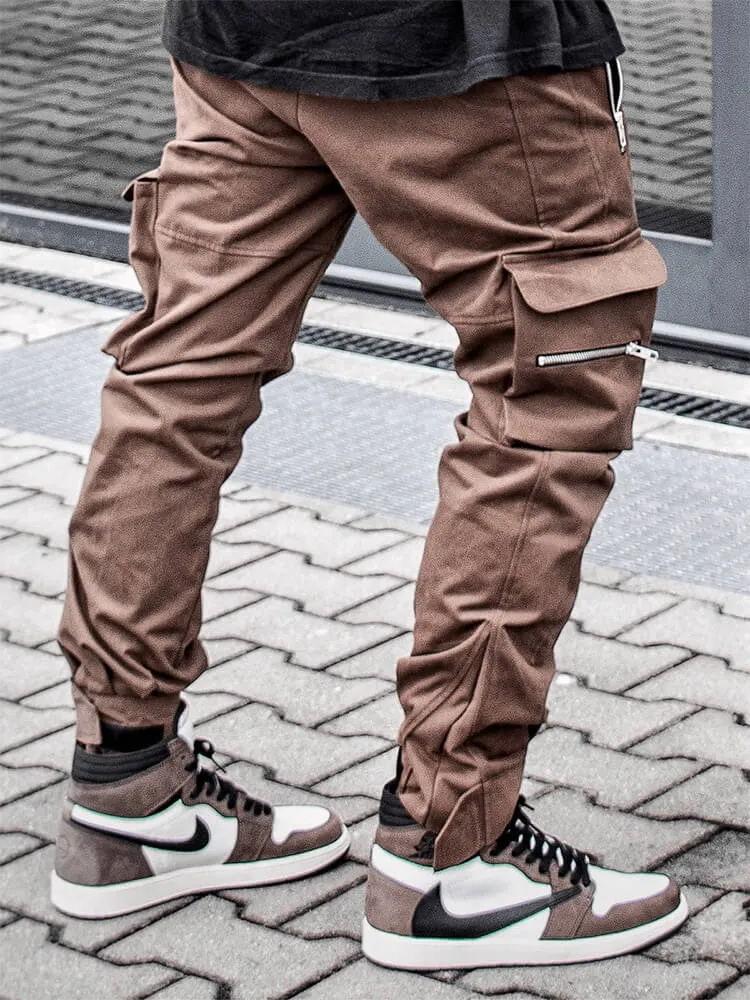 INFINIT Drex cargo pants streetwear multi pockets casual joggers for men 2022