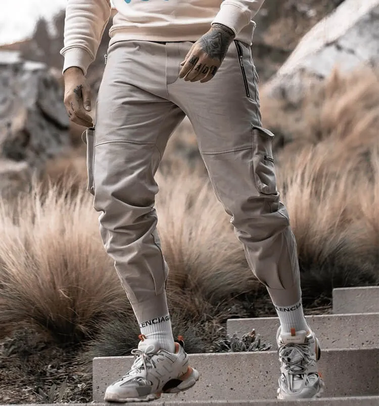 INFINIT Drex cargo pants streetwear multi pockets casual joggers for men 2022