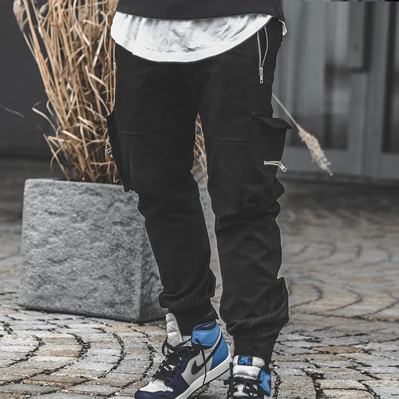 INFINIT Drex cargo pants streetwear multi pockets casual joggers for men 2022
