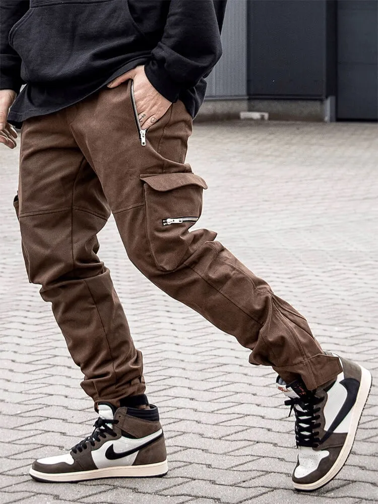 INFINIT Drex cargo pants streetwear multi pockets casual joggers for men 2022