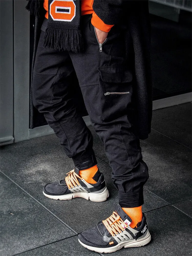 INFINIT Drex cargo pants streetwear multi pockets casual joggers for men 2022