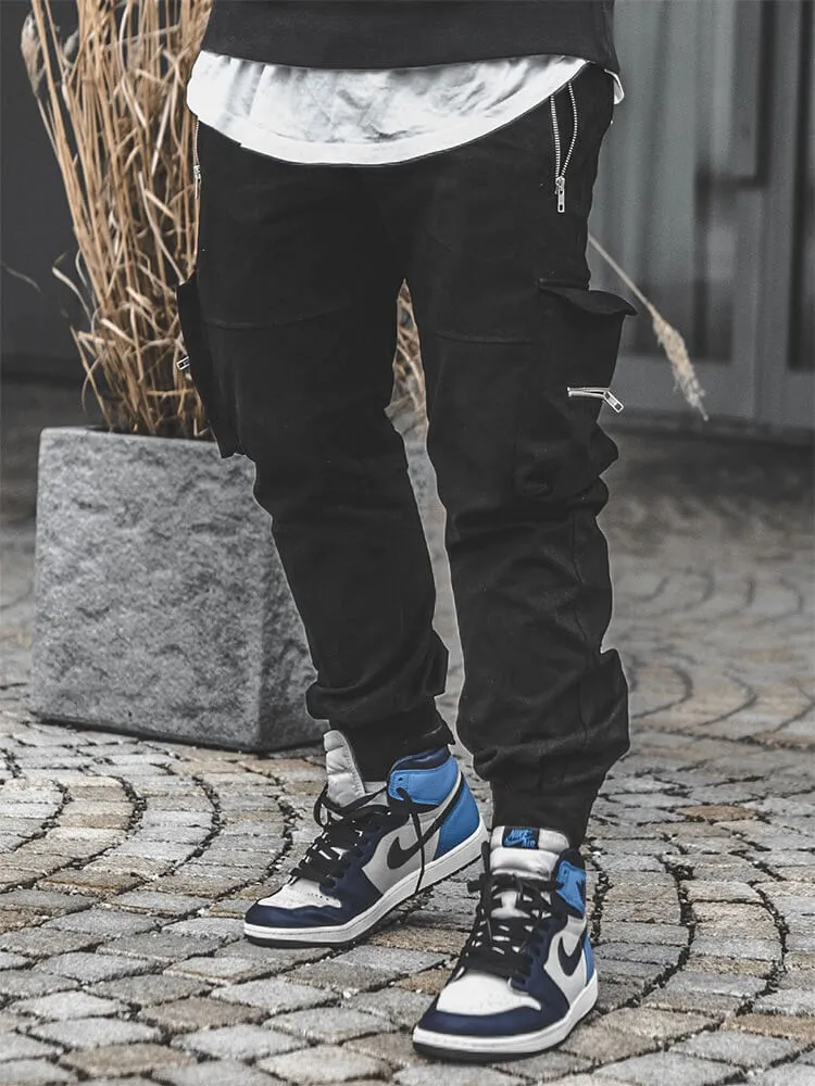 INFINIT Drex cargo pants streetwear multi pockets casual joggers for men 2022