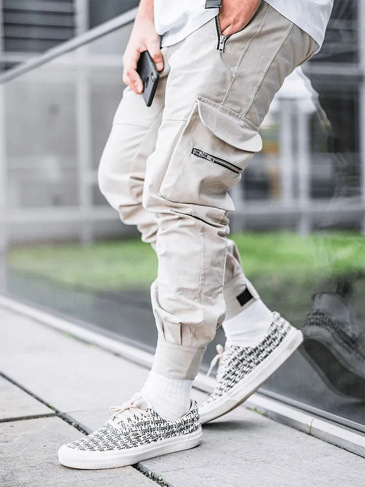 INFINIT Drex cargo pants streetwear multi pockets casual joggers for men 2022