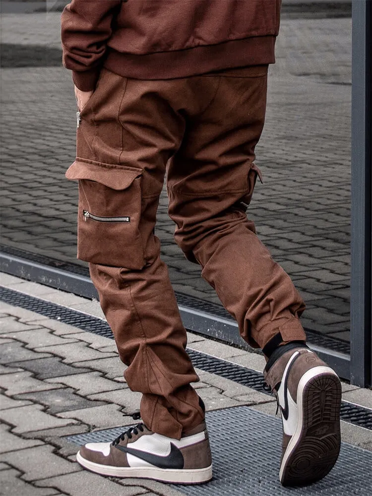 INFINIT Drex cargo pants streetwear multi pockets casual joggers for men 2022