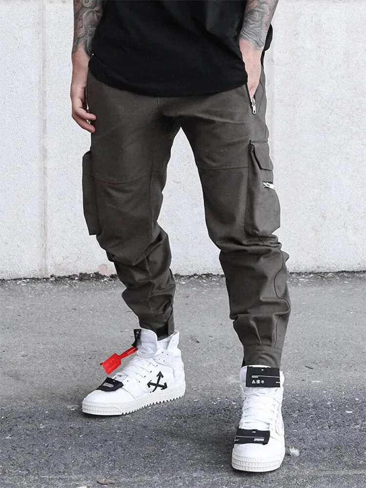 INFINIT Drex cargo pants streetwear multi pockets casual joggers for men 2022
