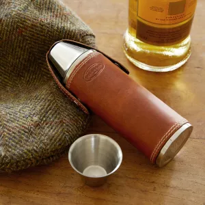Leather Flask With Cups