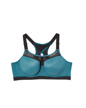 Lunersee Sports Bra | Teal / Black