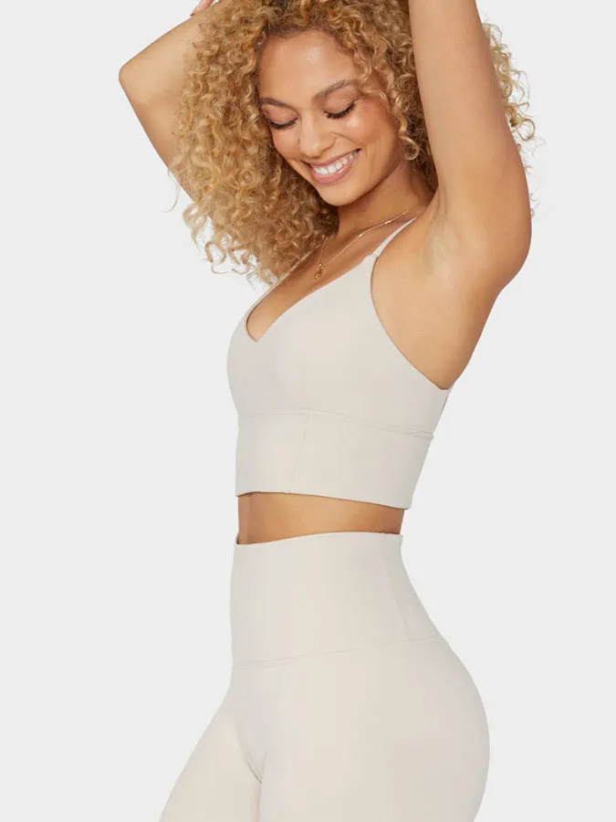 Manduka Essence Bra - Sand (Performance Bra - Darted)