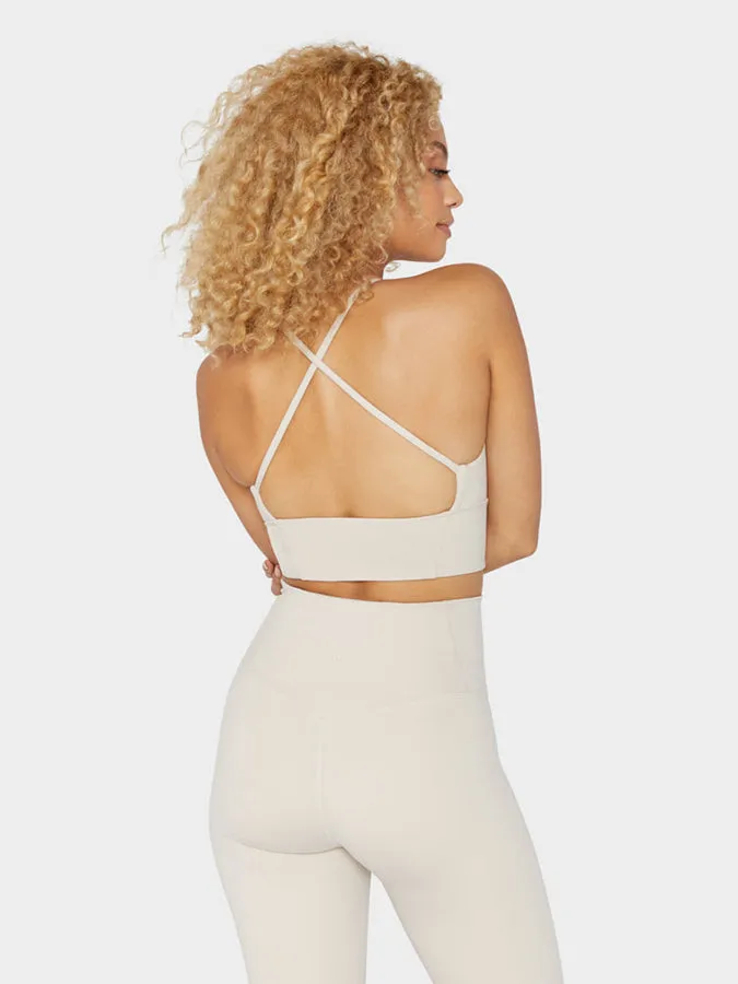 Manduka Essence Bra - Sand (Performance Bra - Darted)