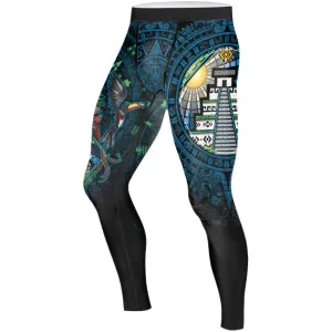 Mayan Guardian Men's Compression Leggings