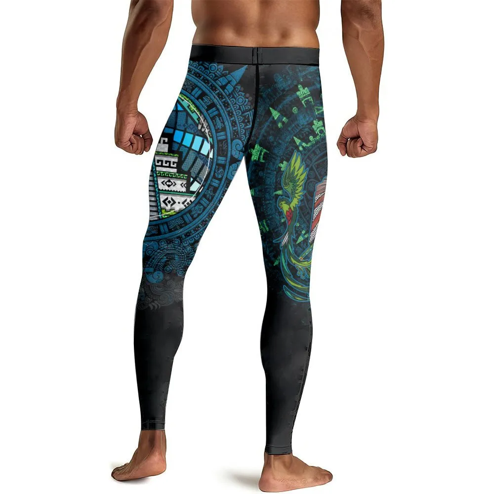 Mayan Guardian Men's Compression Leggings