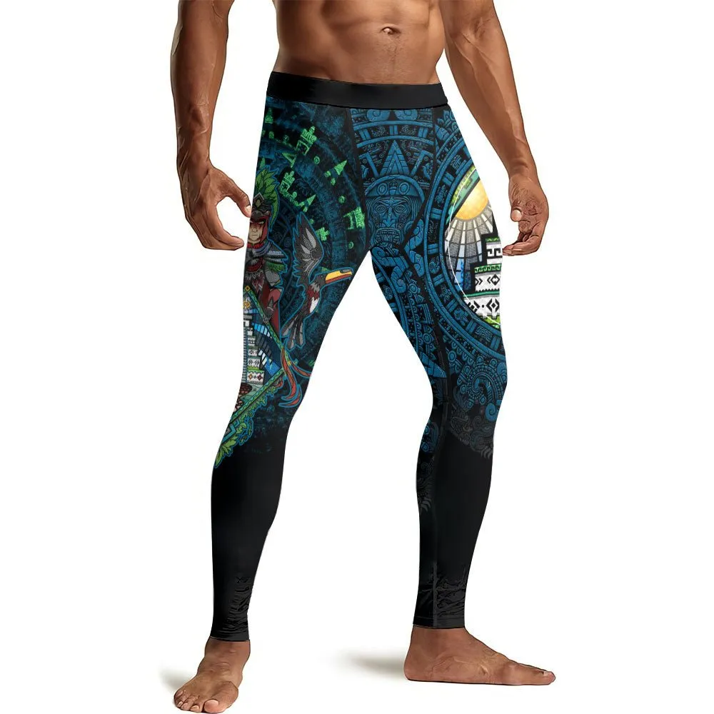 Mayan Guardian Men's Compression Leggings