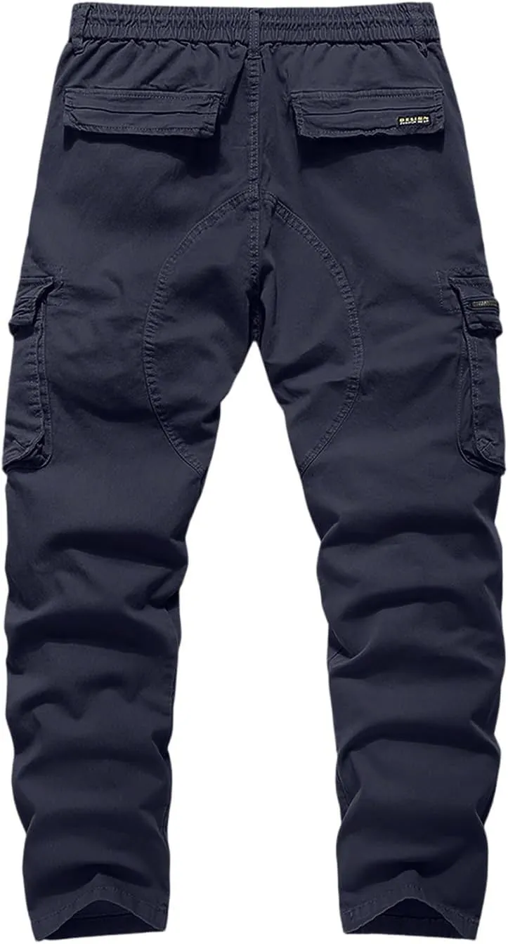 Men's Casual Cargo Pants Slim Fit Running Training Joggers
