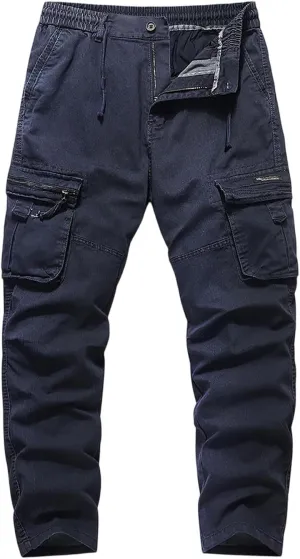 Men's Casual Cargo Pants Slim Fit Running Training Joggers