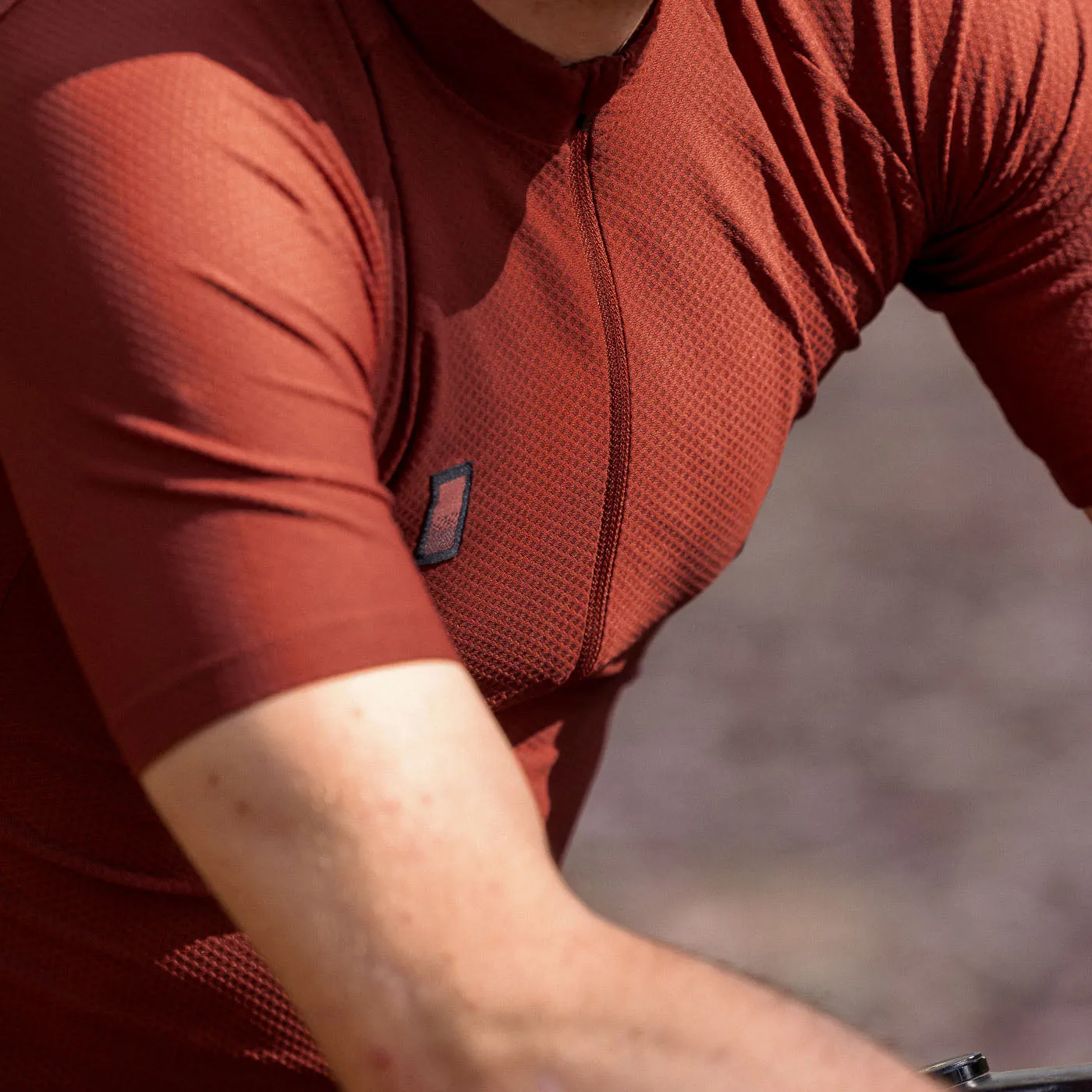 Men's Lightweight Work Jersey - Burgundy